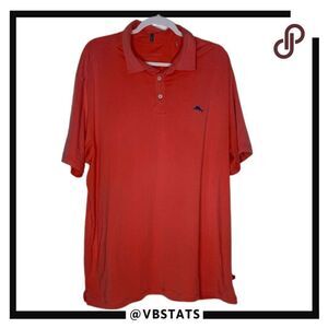 Tommy Bahama Men's Island Zone Modal Blend Golf Polo Shirt‎ Red Size XL